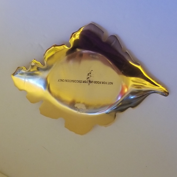 Vintage gold leaf serving tray - Picture 4 of 6